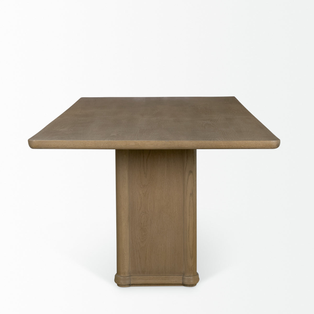 Alden dining table, side view