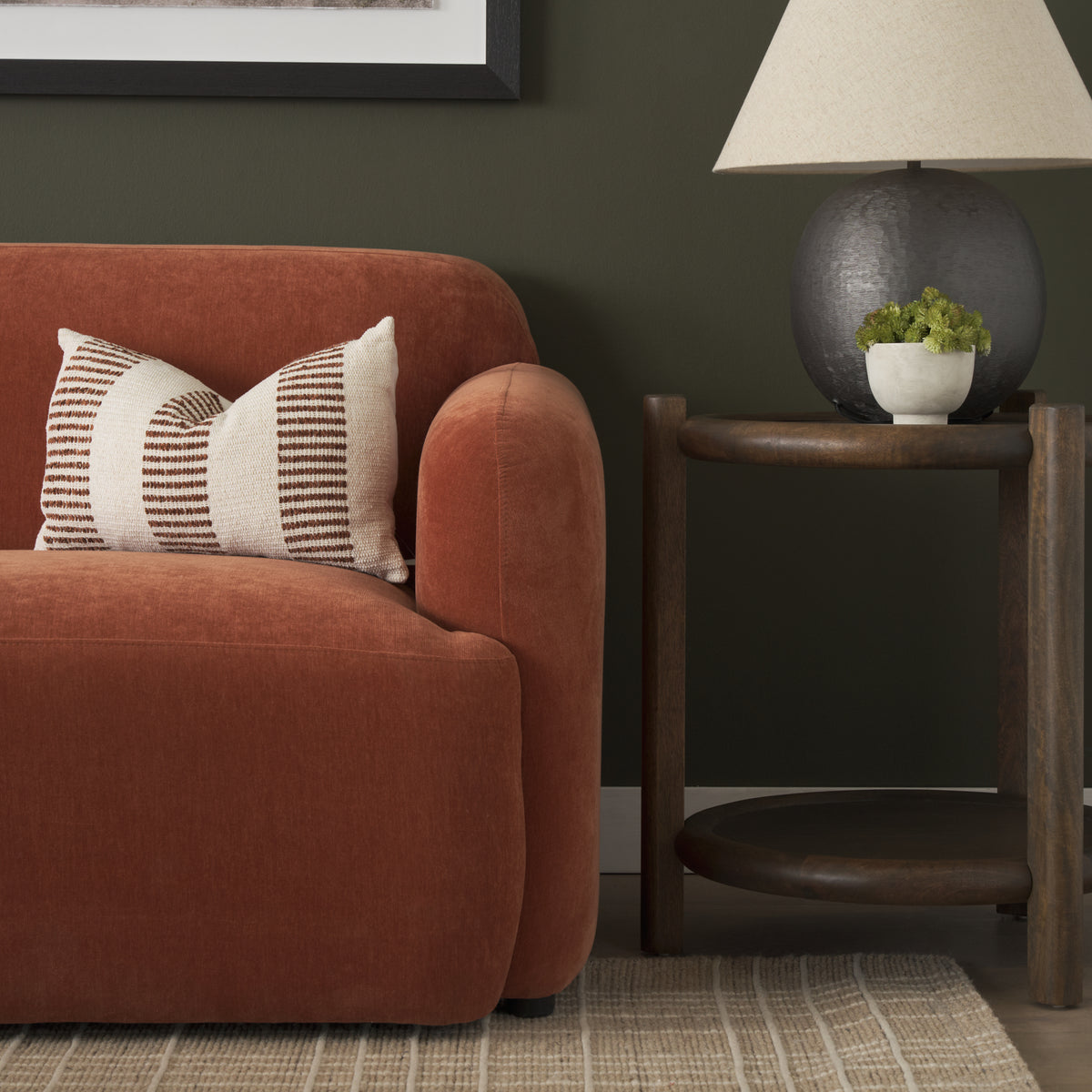 Saga sofa rust lifestyle