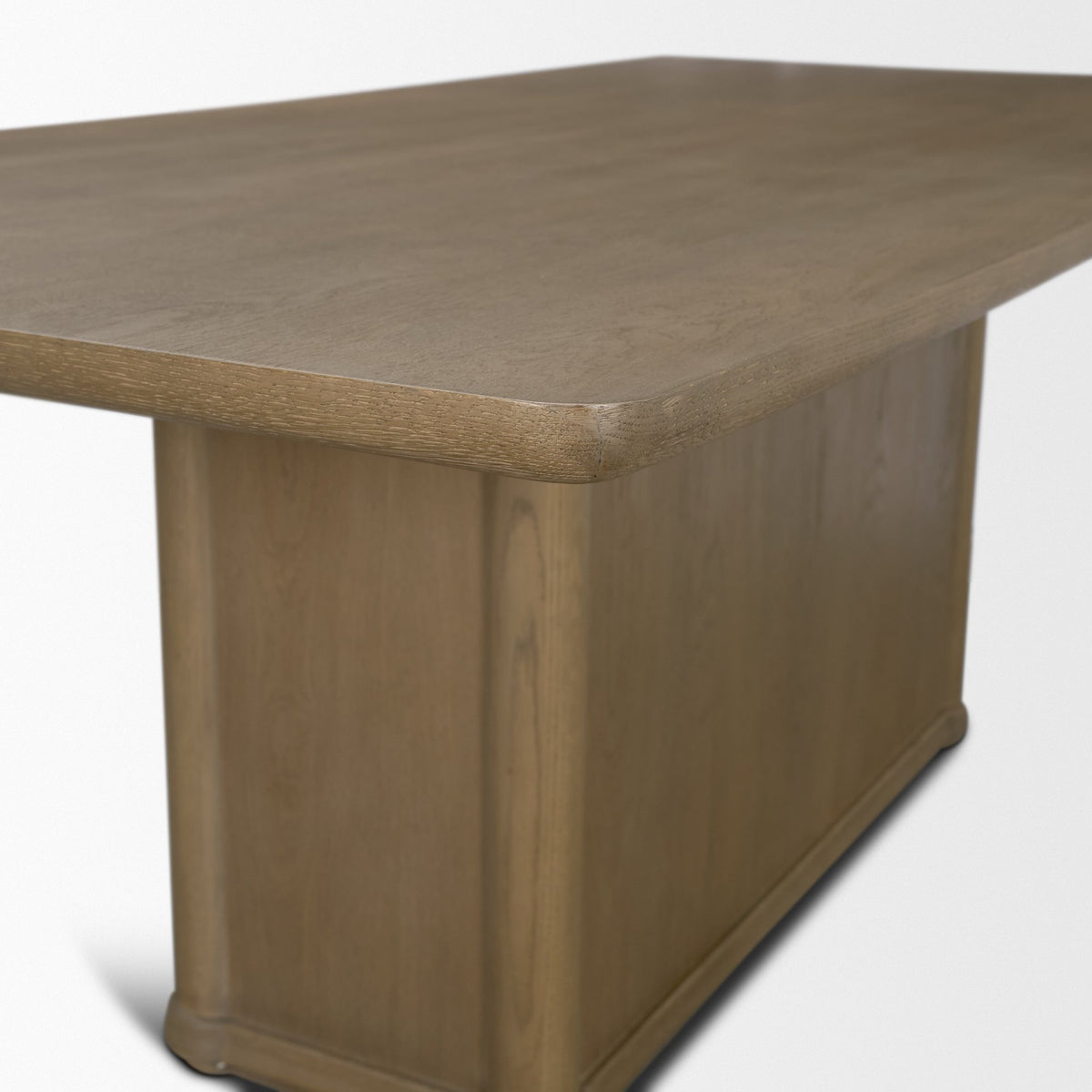 Alden dining table, pedestal detail