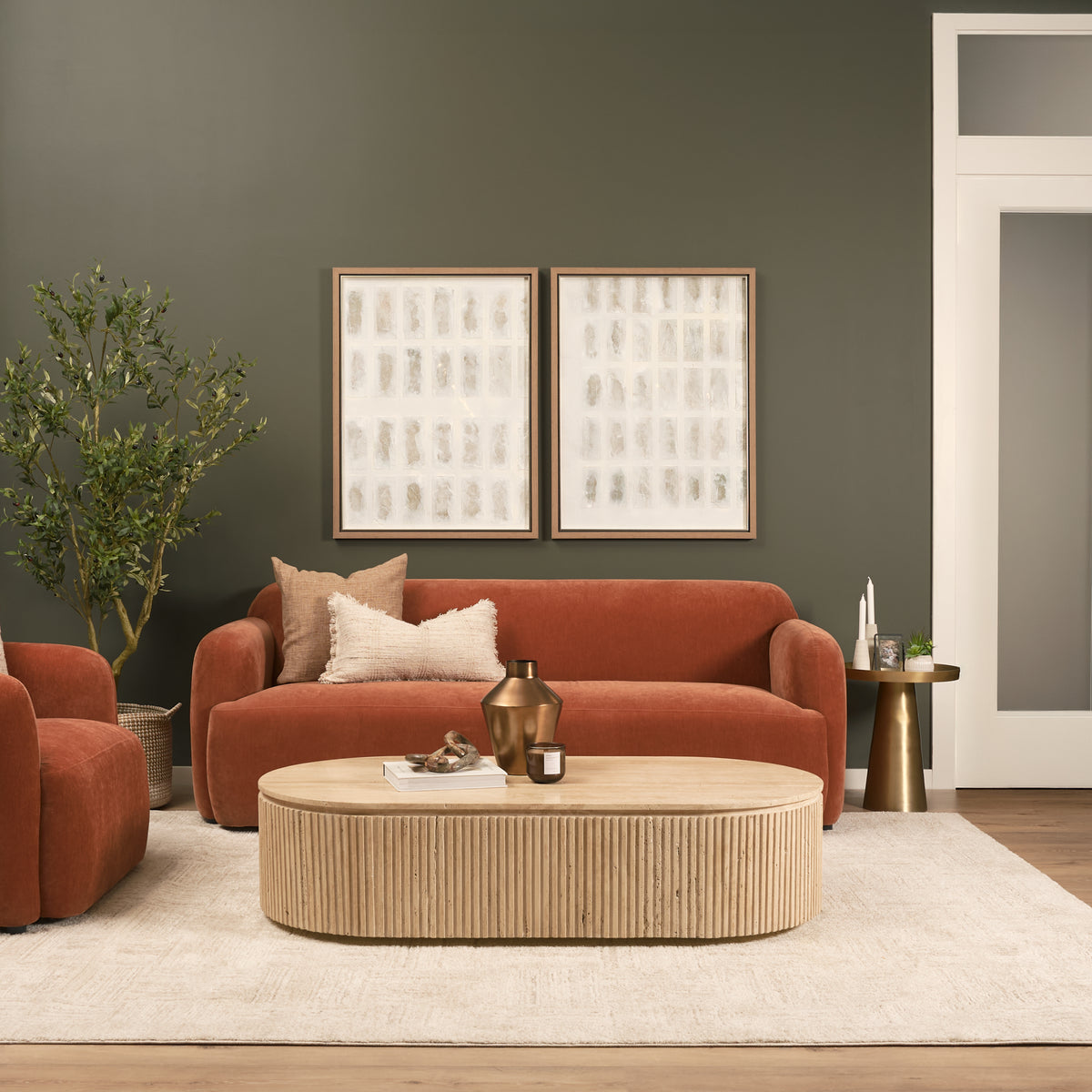 Saga sofa rust lifestyle
