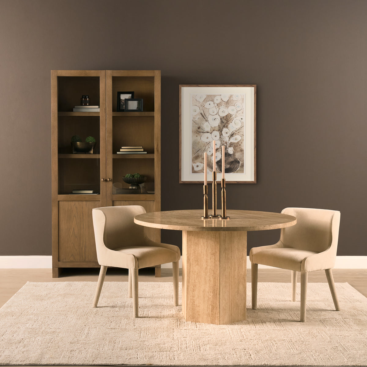 Torreno 42" Round Pedestal Dining Table