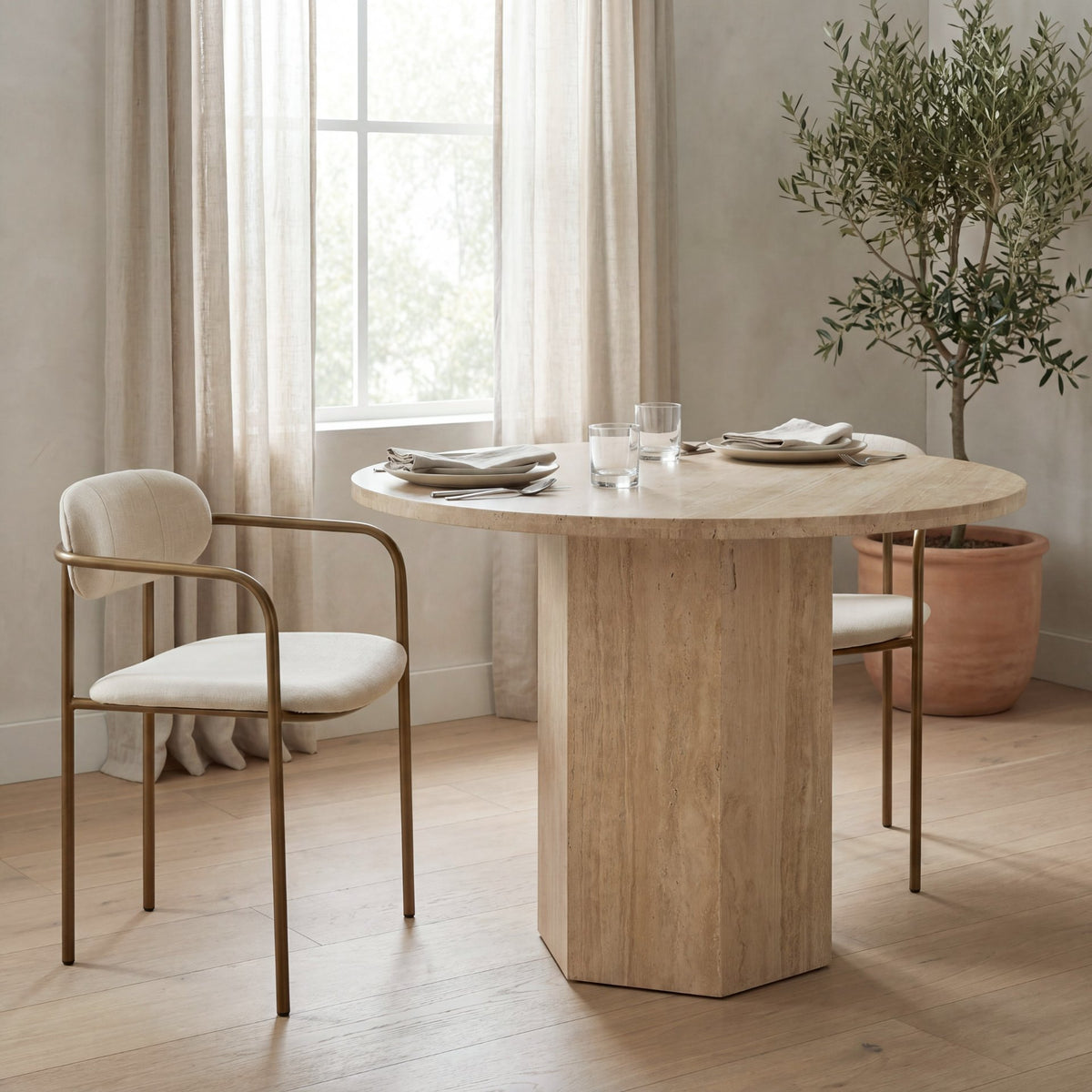 Parker Curved Back Dining Armchair