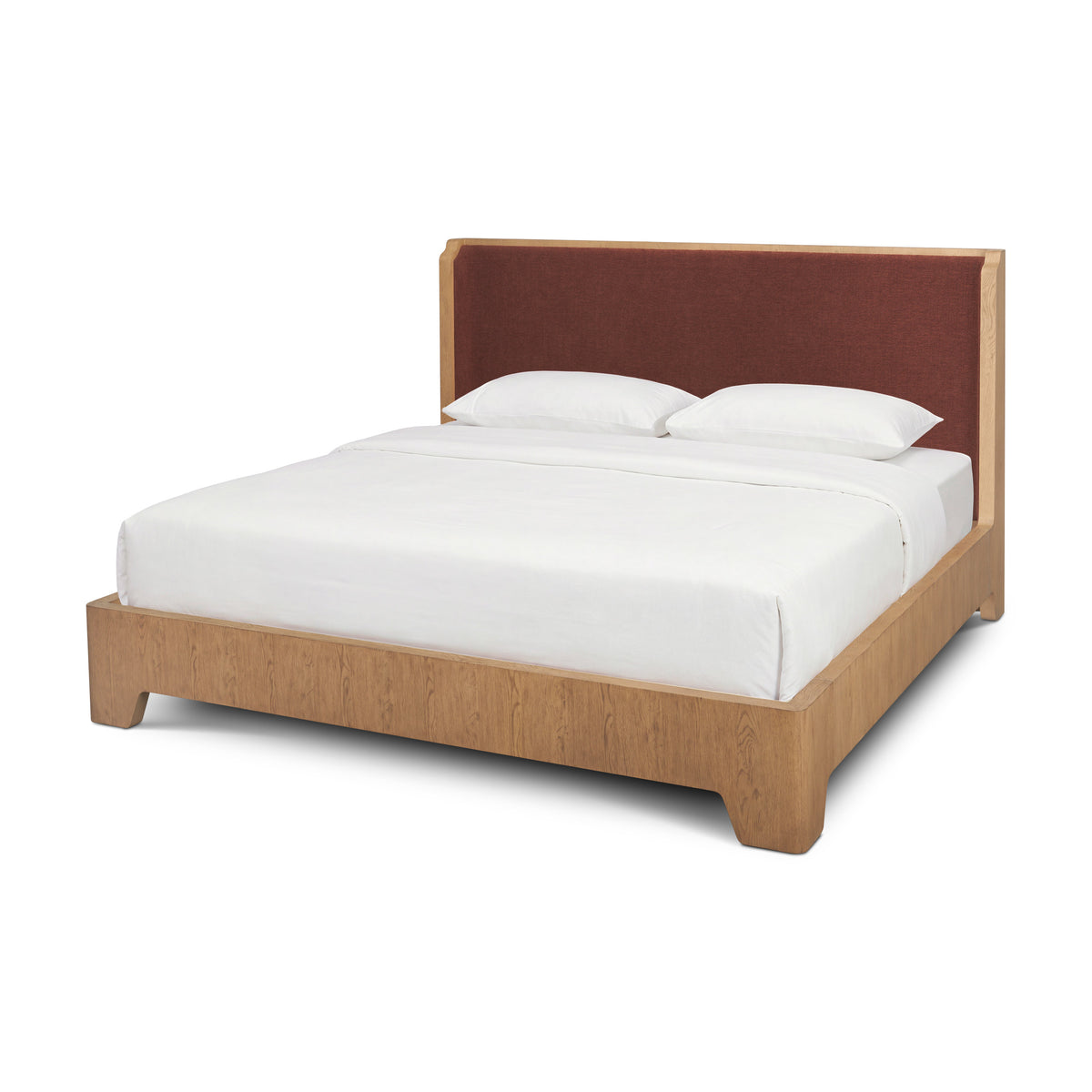 Holden Upholstered Bed with Shelter Headboard