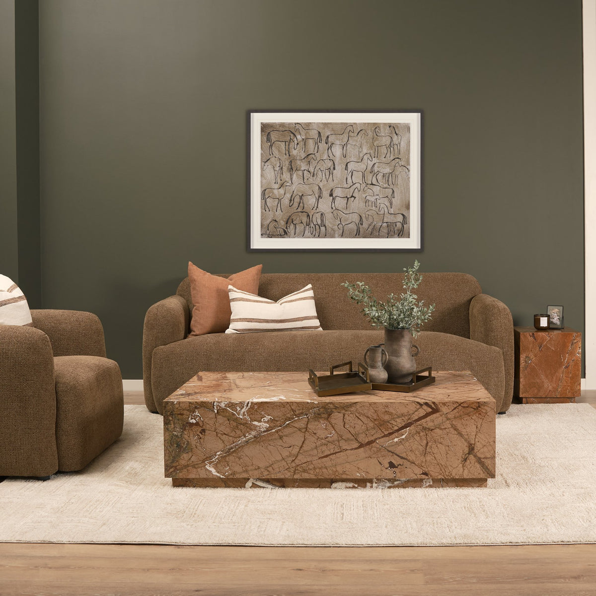 Saga sofa brown lifestyle