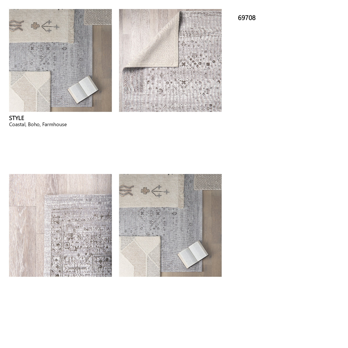 Kaiya rug styled in a room