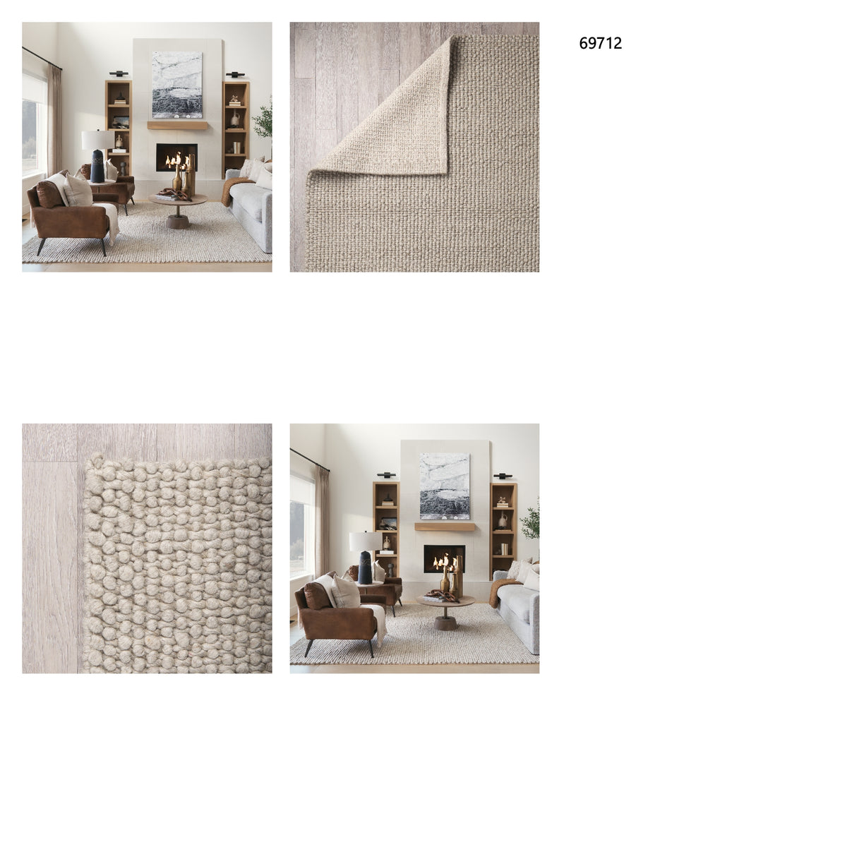 Gia rug styled in a room