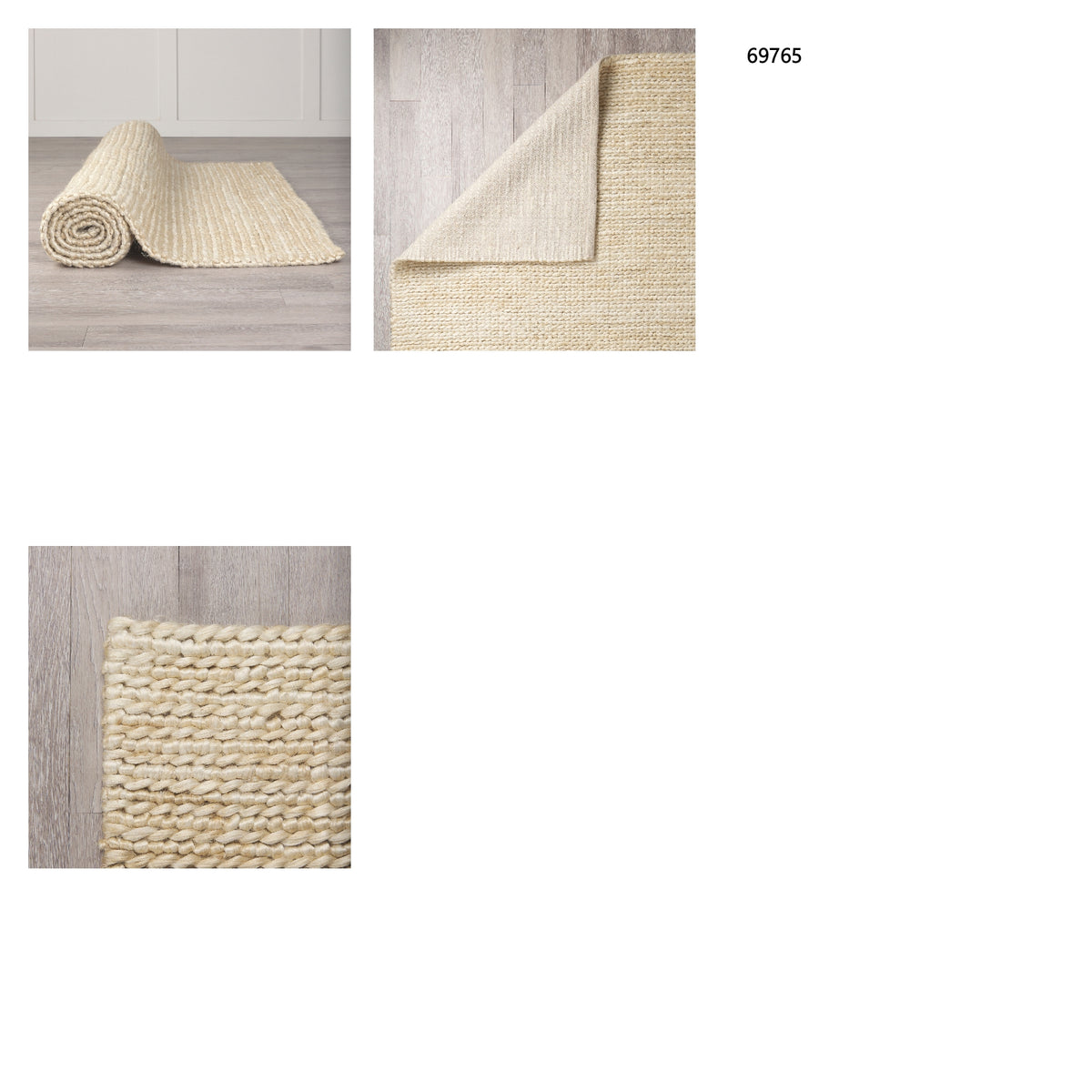 Milo rug styled in a room