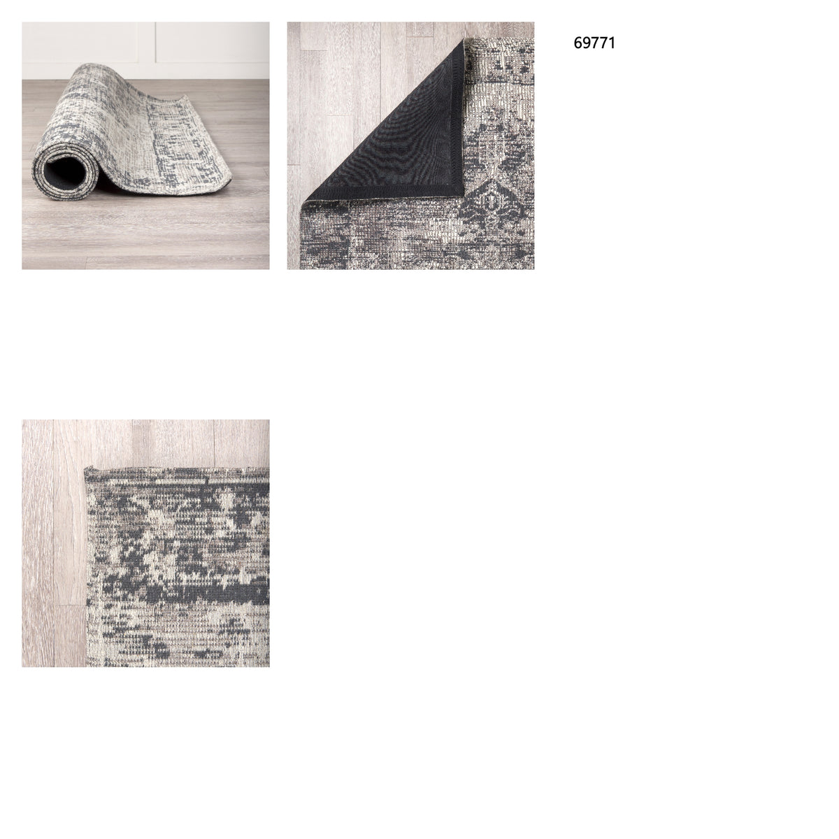 Greyson rug styled in a room