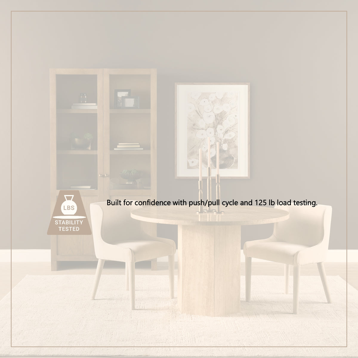 Torreno 42" Round Pedestal Dining Table