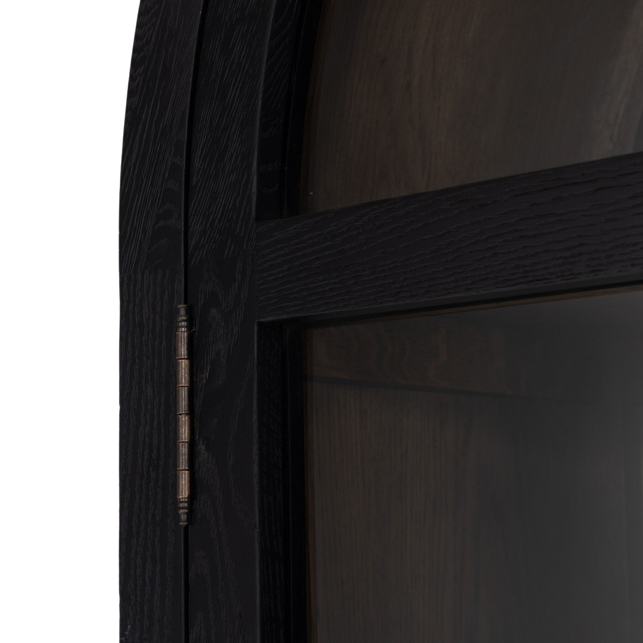 Tolle Cabinet in Drifted Matte Black — interior shelving detail