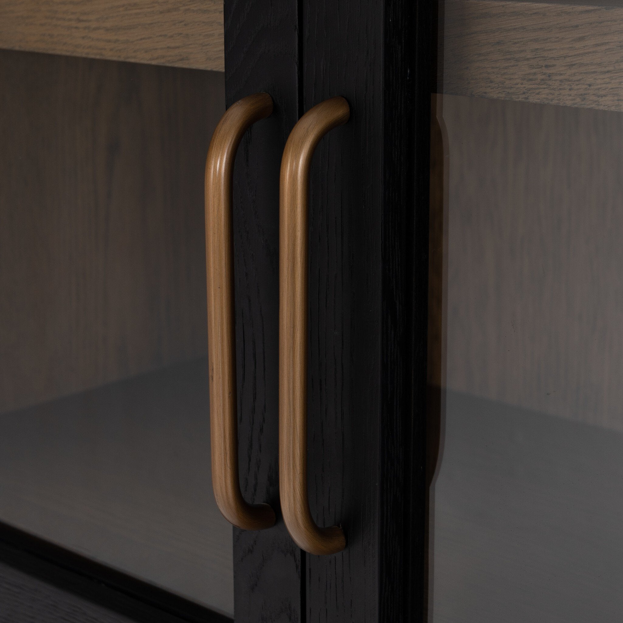 Tolle Cabinet in Drifted Matte Black — door frame detail