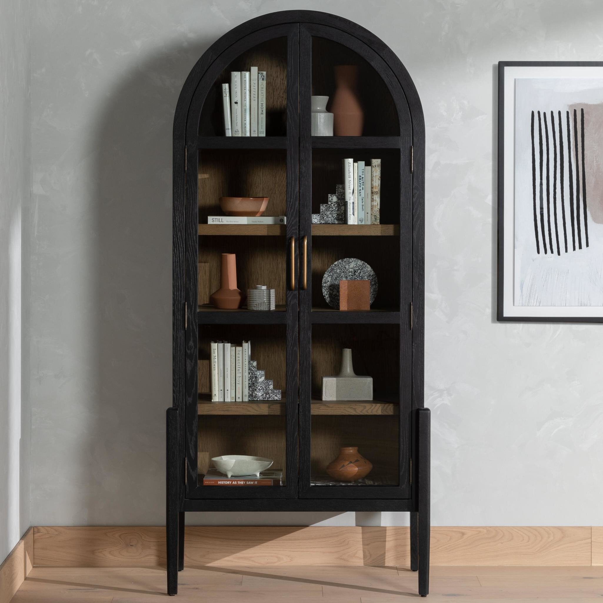 Tolle Cabinet in Drifted Matte Black — lifestyle view