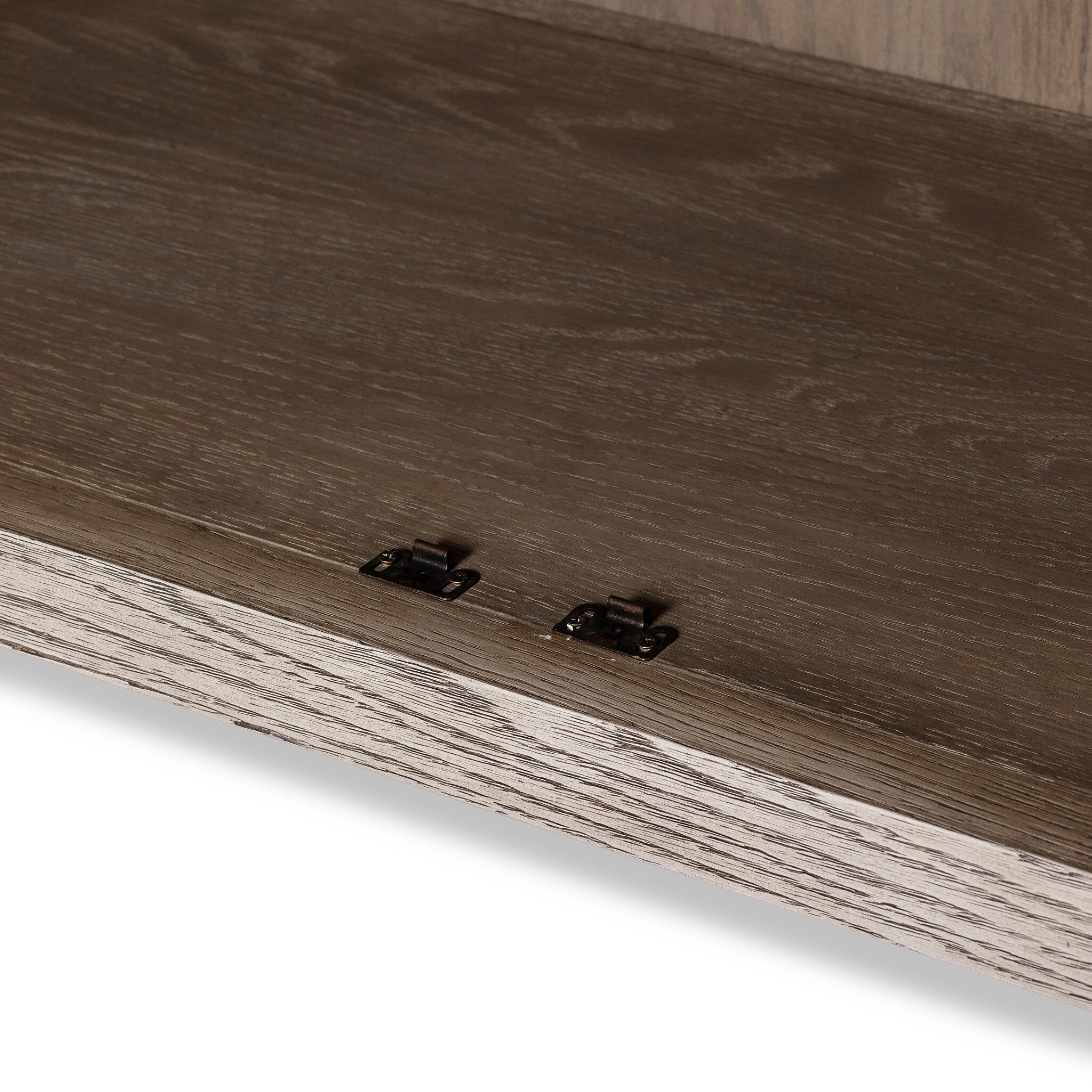 Tolle Cabinet in Warm Natural Oak — brass hardware detail