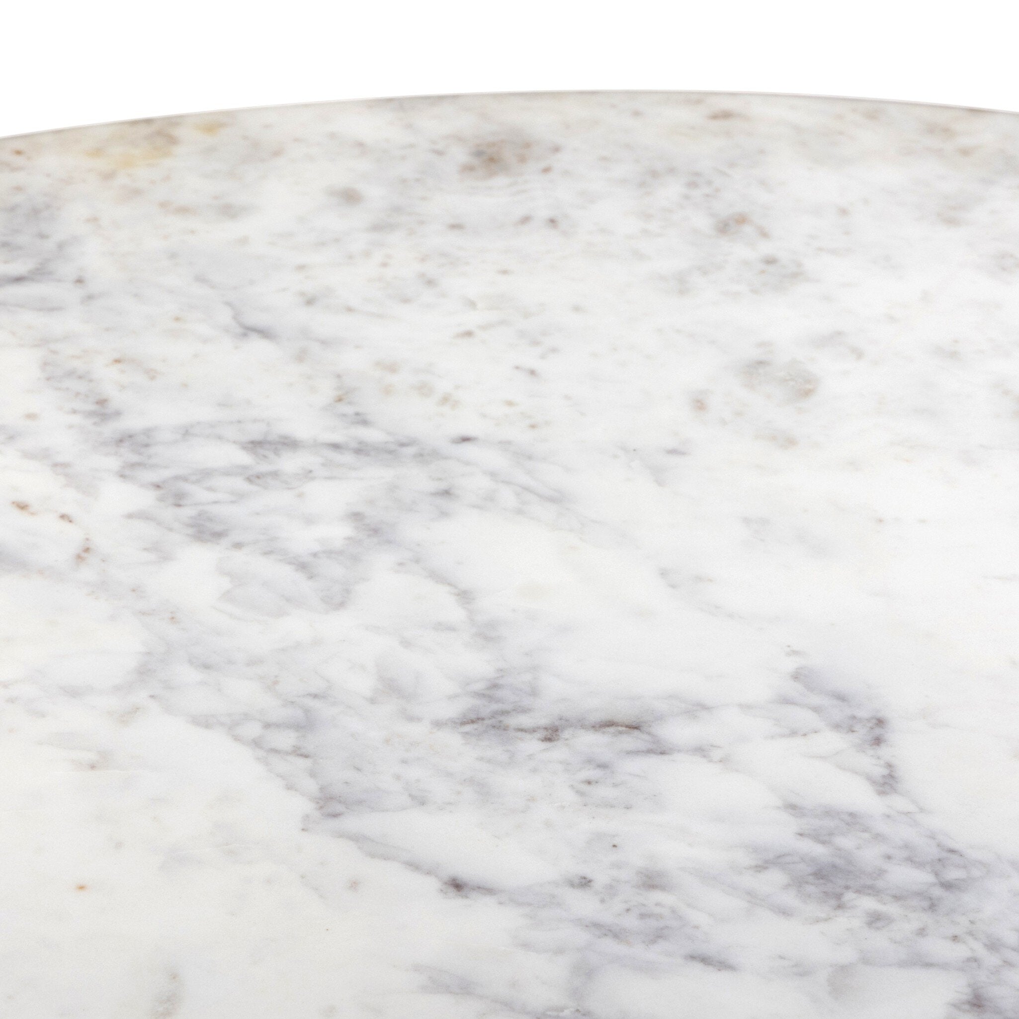 Mariah Round Dining Table 60" — natural marble surface detail