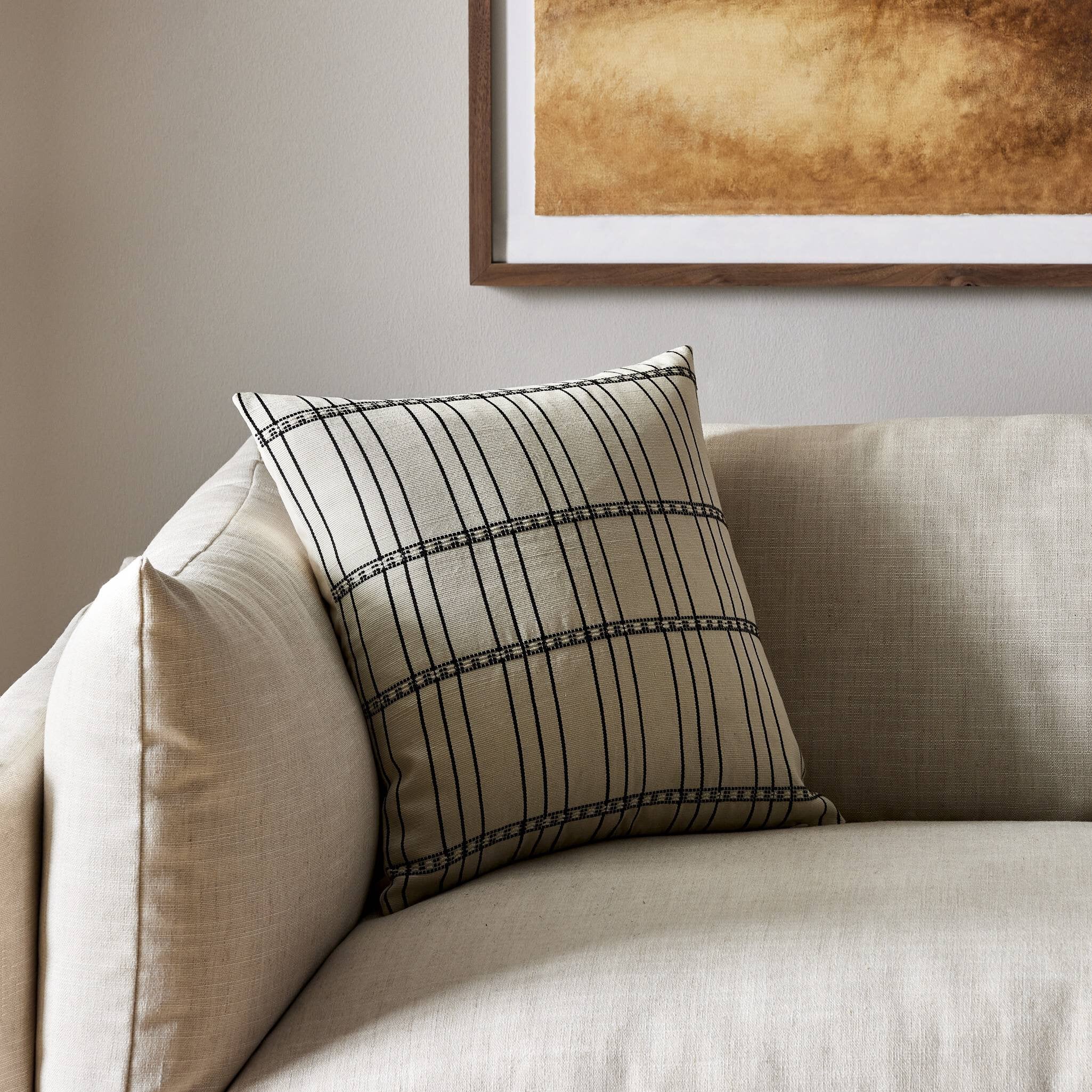 Handwoven Chiapas Pillow – Ivory