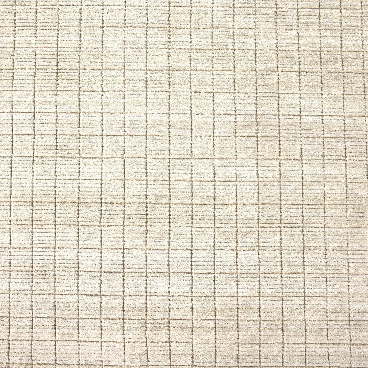 Close detail of the viscose and wool hand-loomed weave