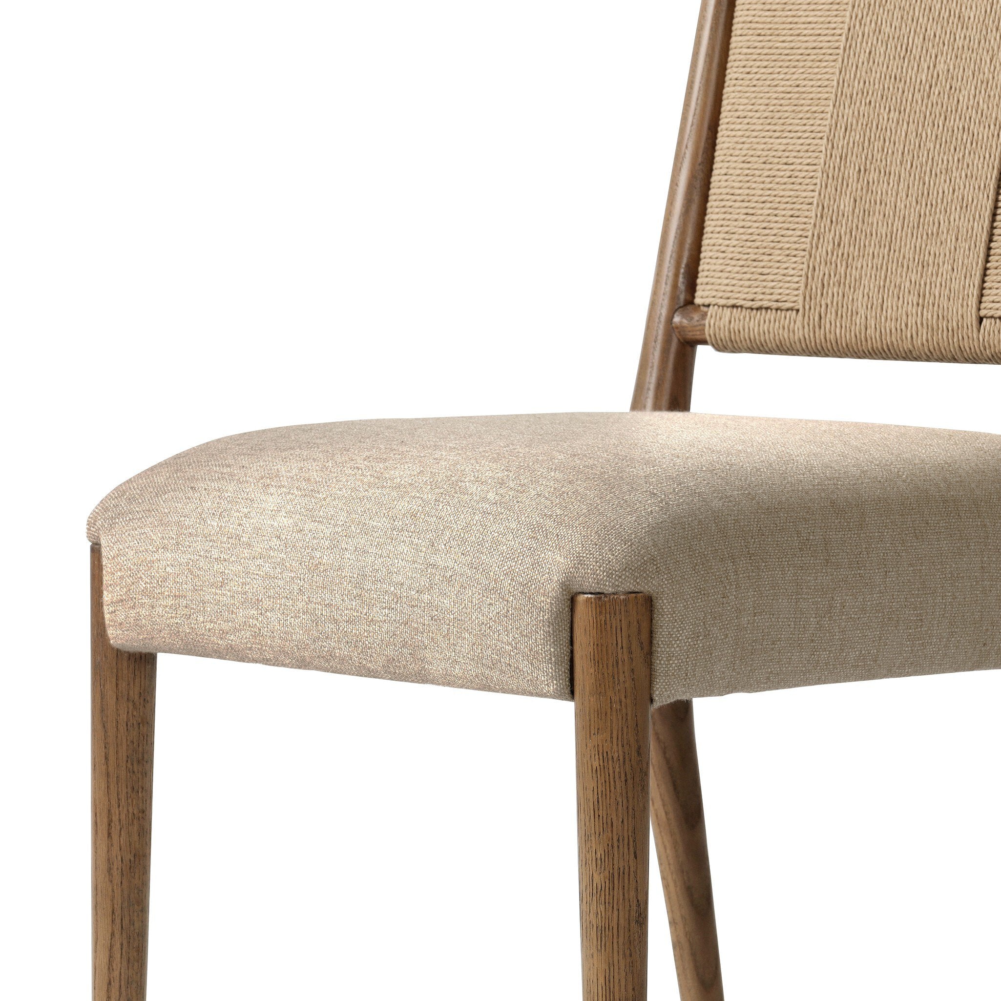 Rothler Dining Chair detail, Alcala Wheat fabric texture close up