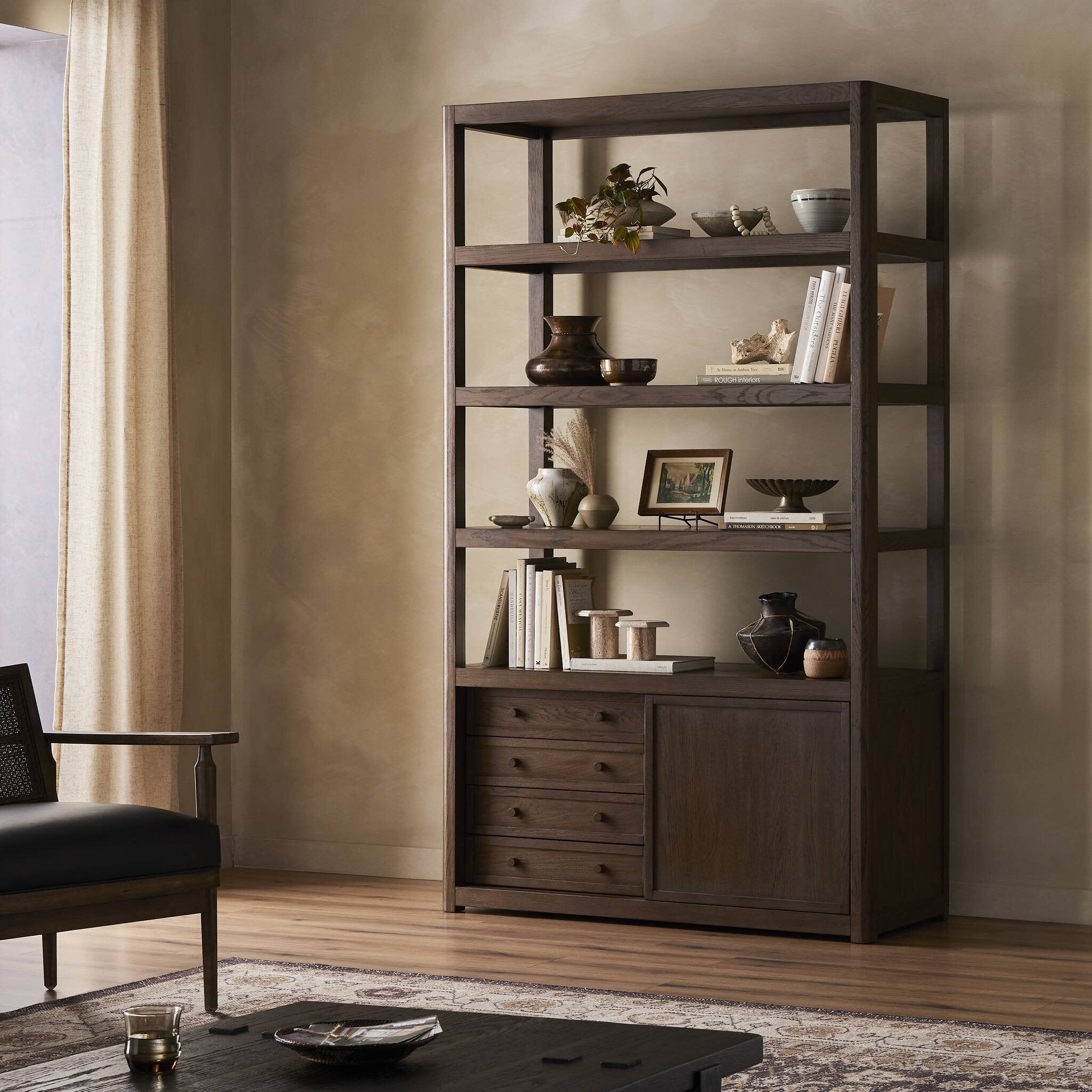 Miko Bookcase — Fawn Oak