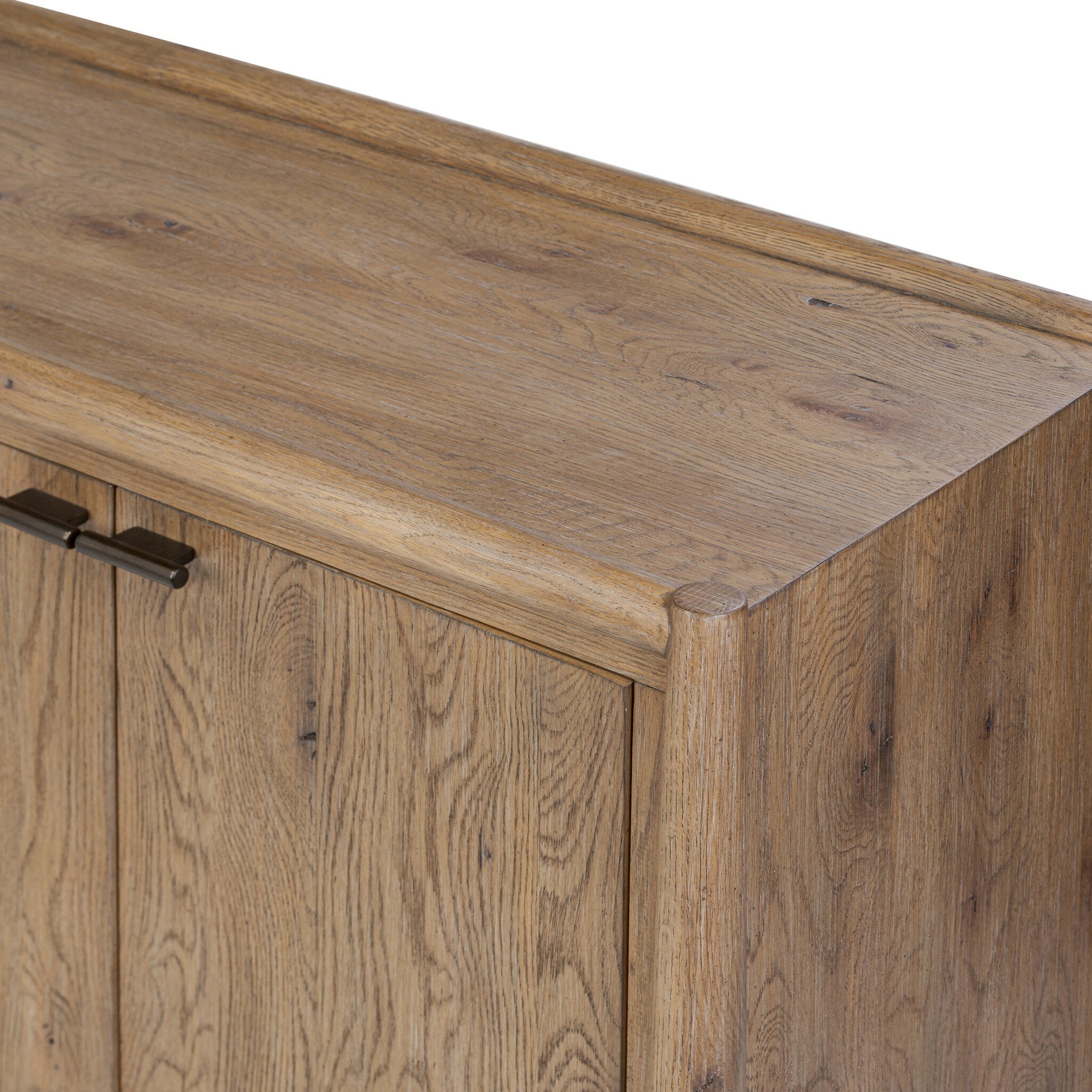 Glenview 4 Door Sideboard — Weathered Oak