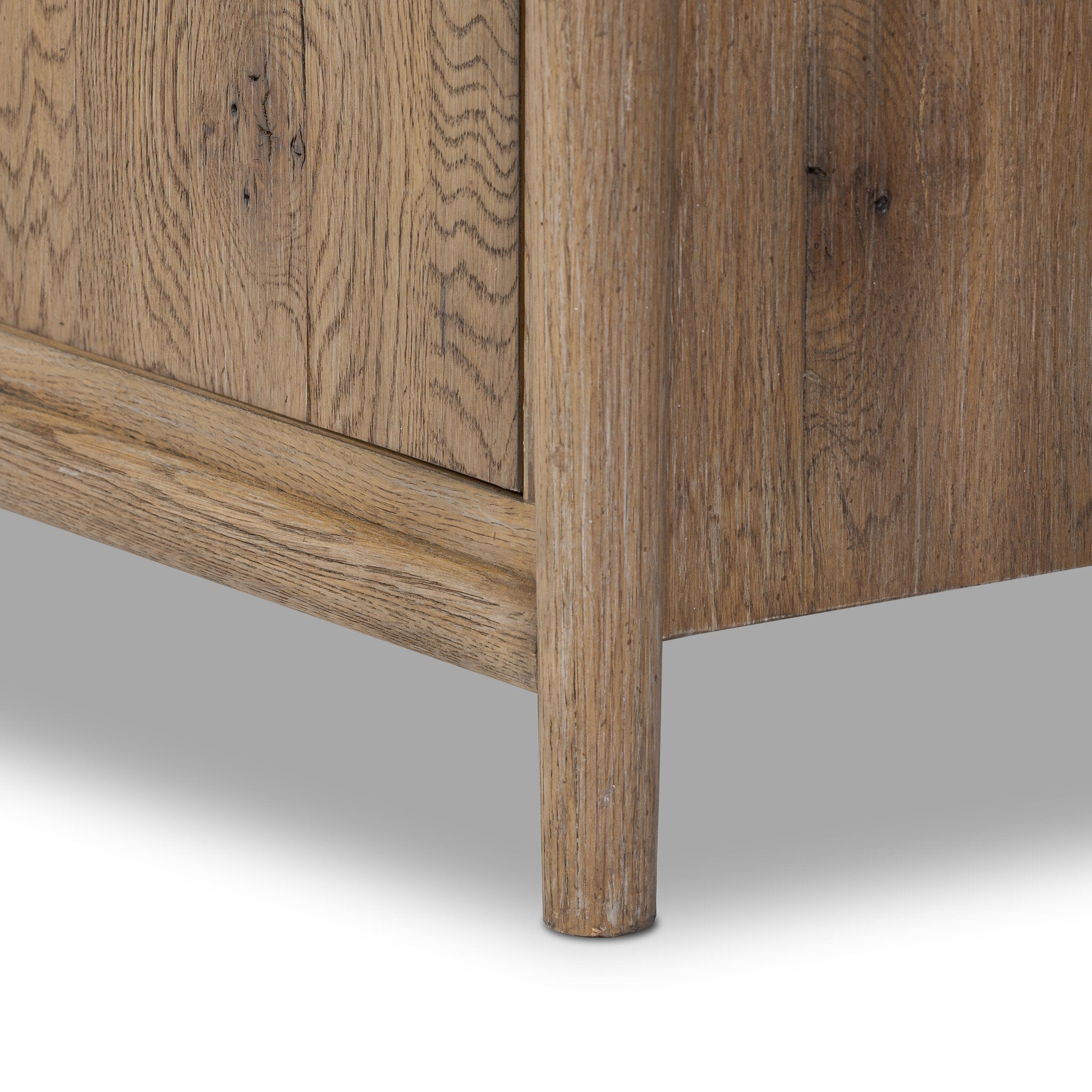 Glenview 4 Door Sideboard — Weathered Oak