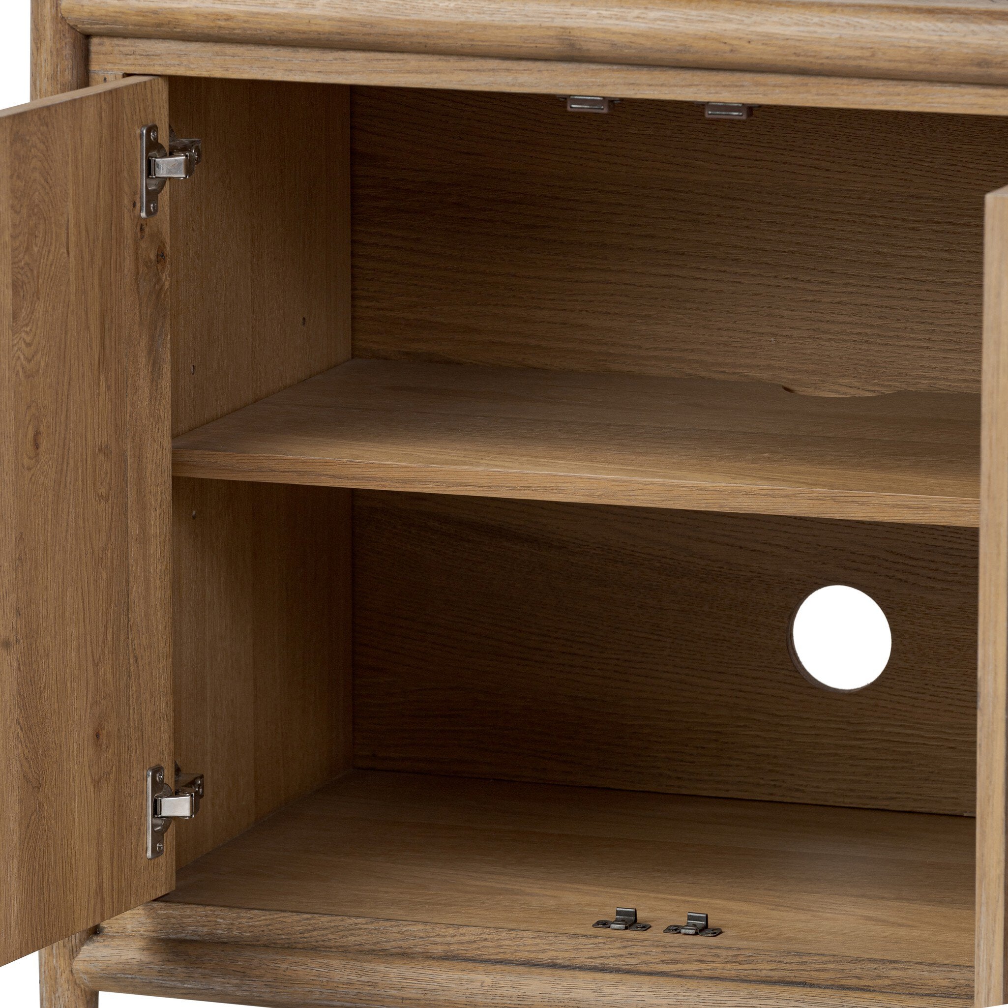 Glenview 4 Door Sideboard — Weathered Oak