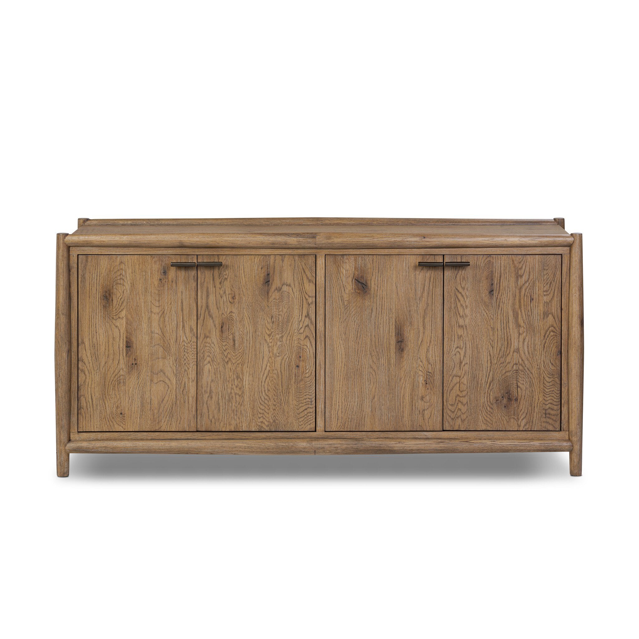 Glenview 4 Door Sideboard — Weathered Oak