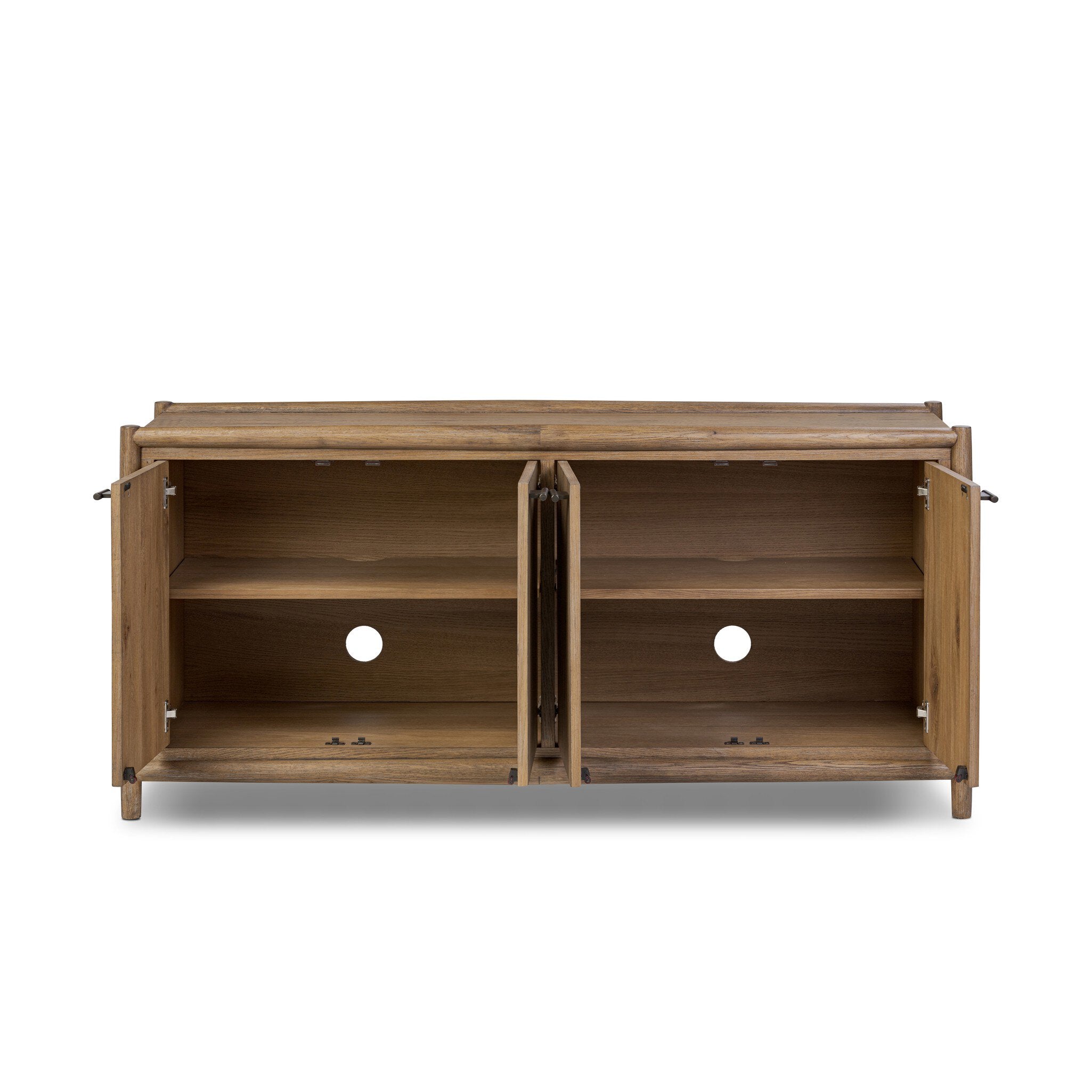 Glenview 4 Door Sideboard — Weathered Oak