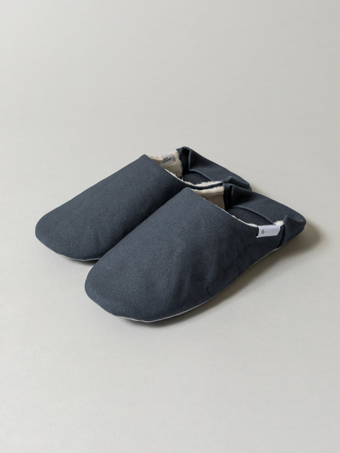 ABE Canvas Home Shoes - Lined, Grey - pair