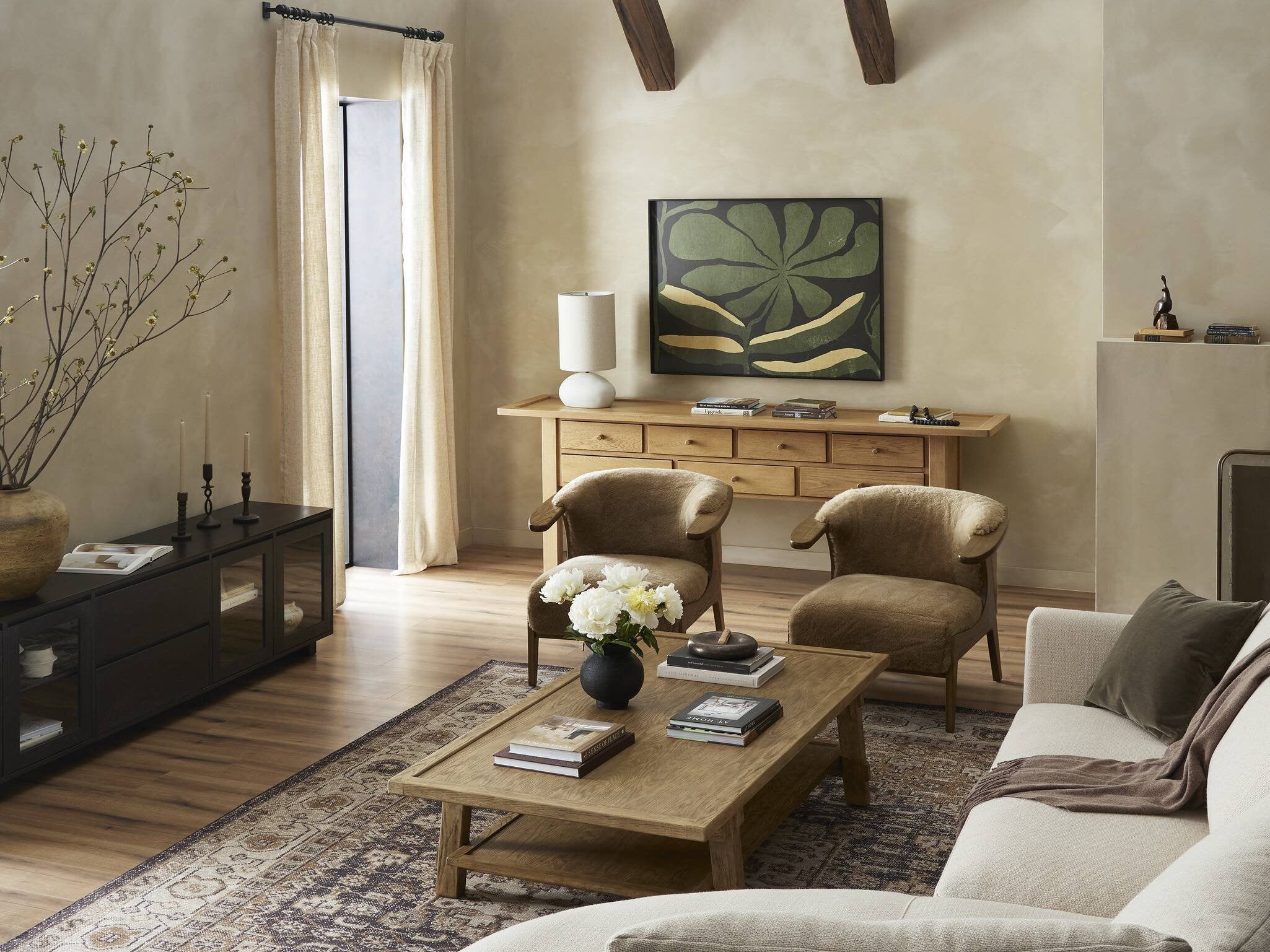 Millbrook Console Table — Natural Light Oak