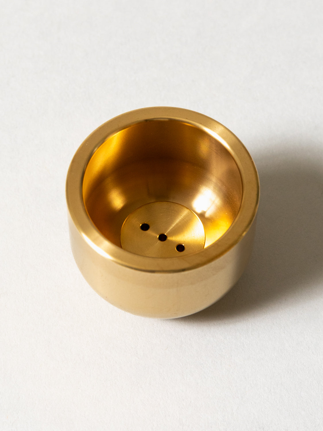 &INCENSE Brass Incense Burner - top view