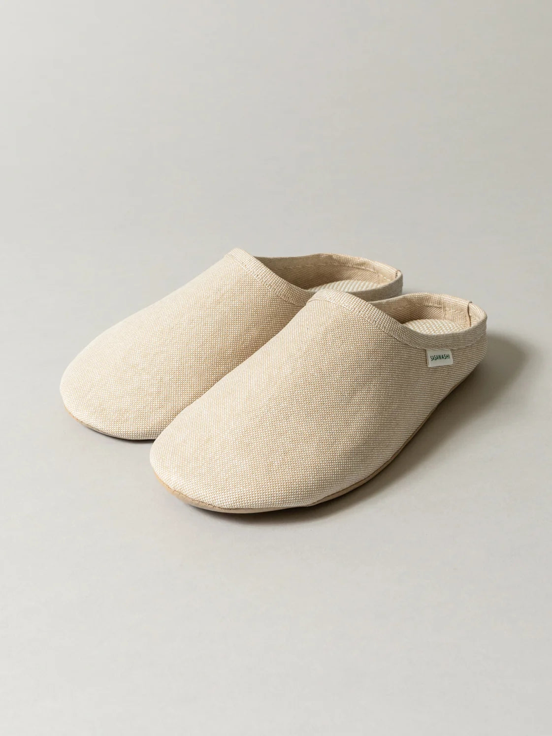 Sasawashi Japanese Room Shoes, Camel