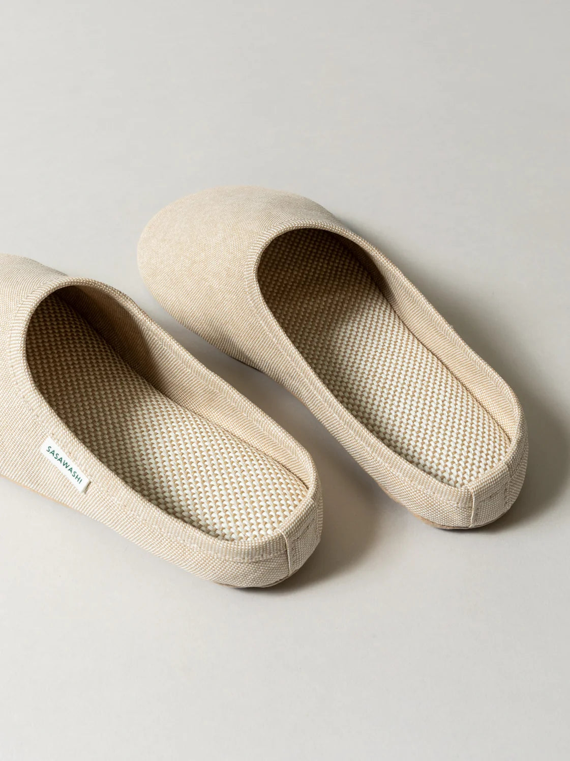 Sasawashi Japanese Room Shoes, Camel