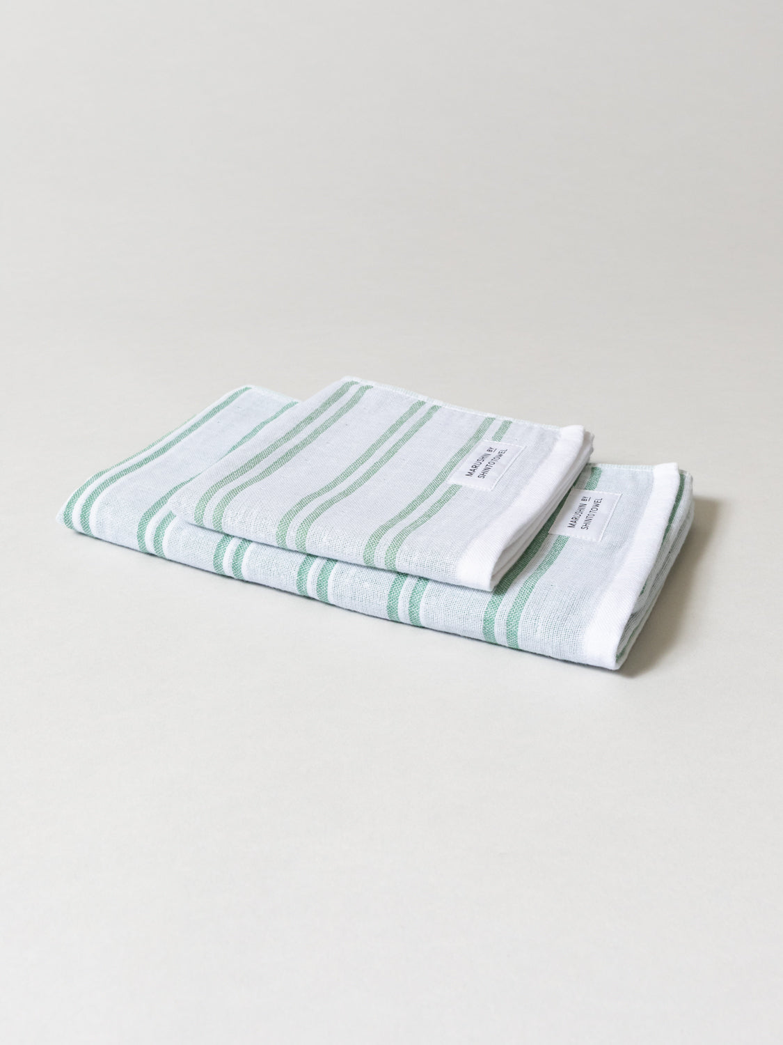 Shinto Shima Stripe Towel A - Forest