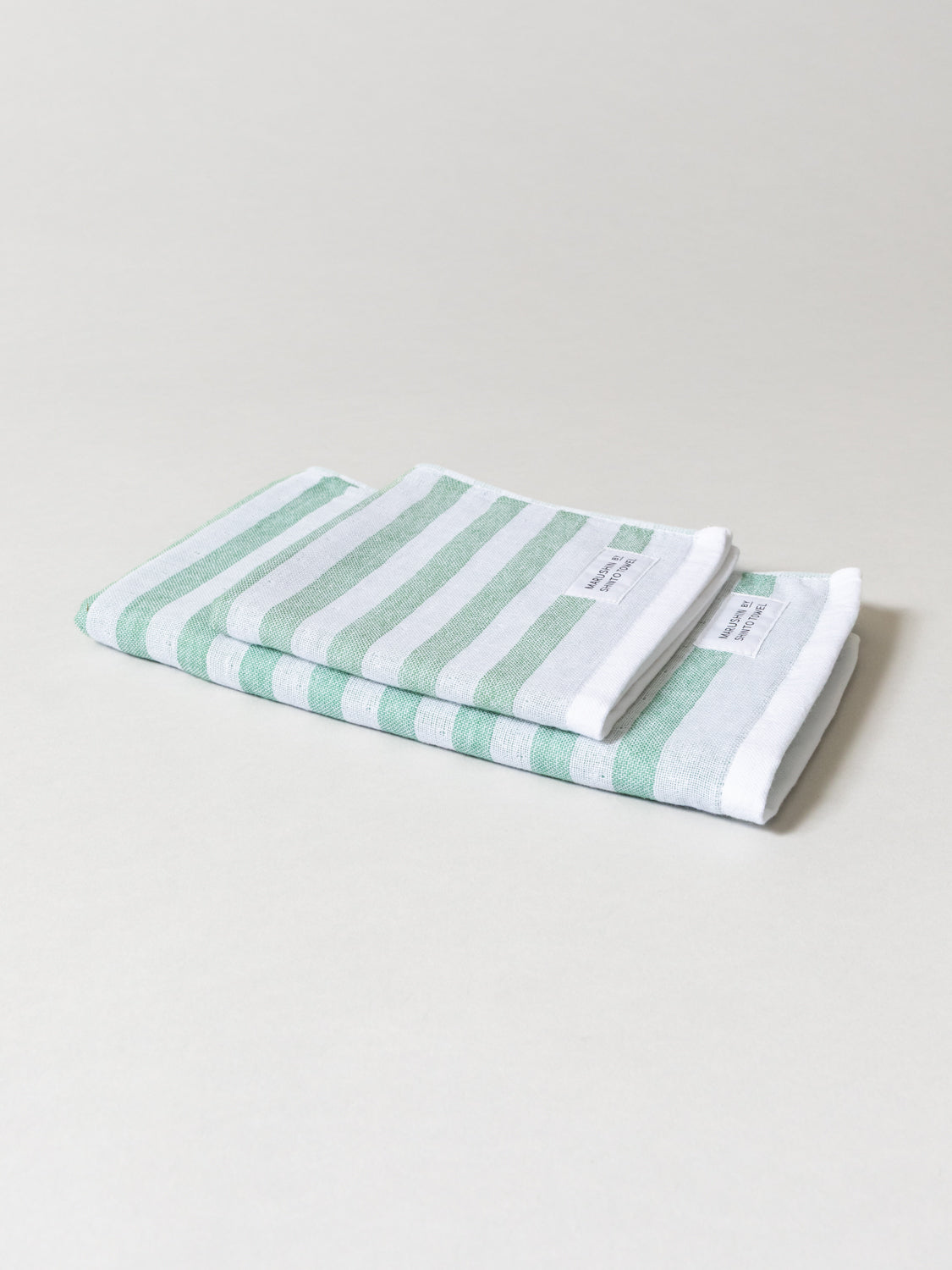 Shinto Shima Stripe Towel C - Forest