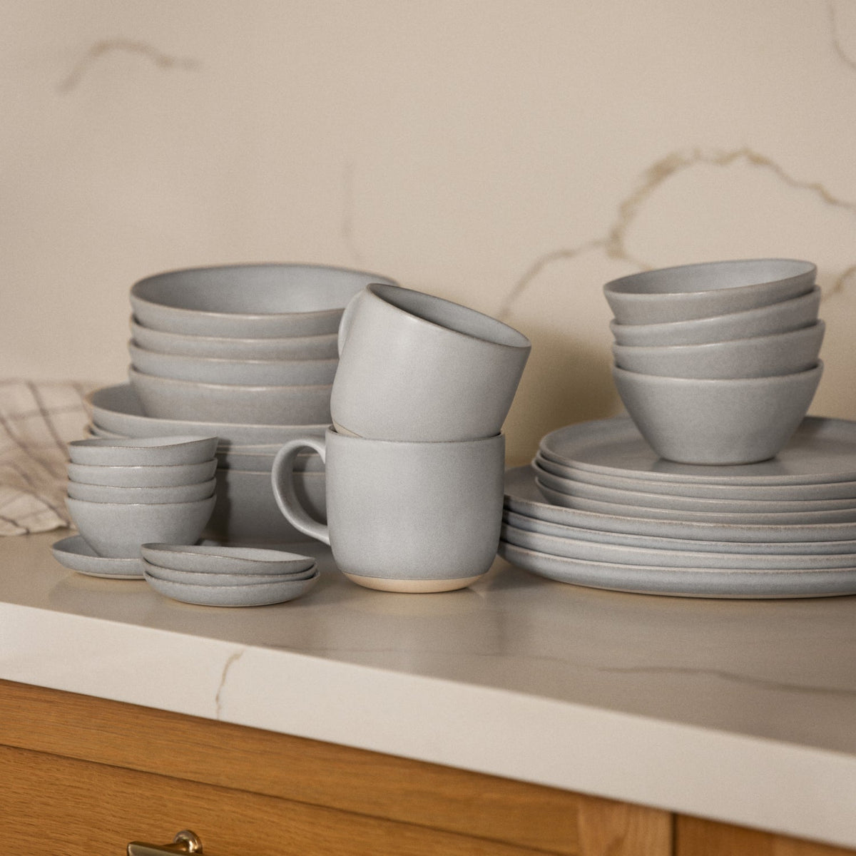 Fable stoneware in Stone Blue