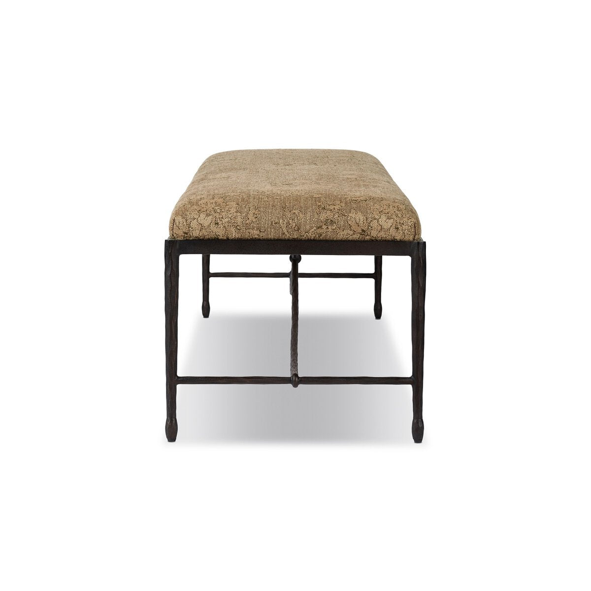 Jade Accent Bench in Fallingbrook Cafe floral linen blend, additional view