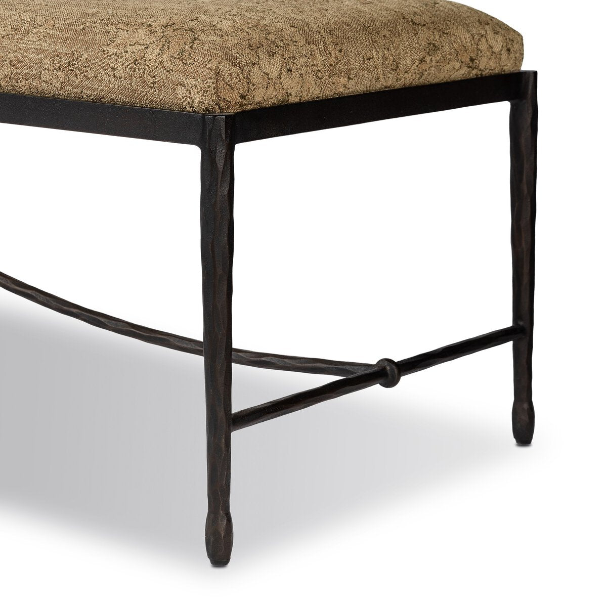 Jade Accent Bench in Fallingbrook Cafe floral linen blend, additional view