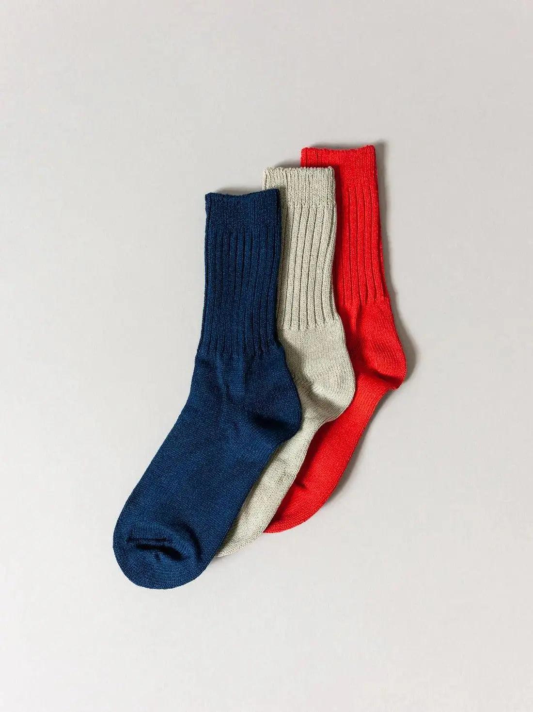 Sasawashi Ribbed Socks - EarthLoom