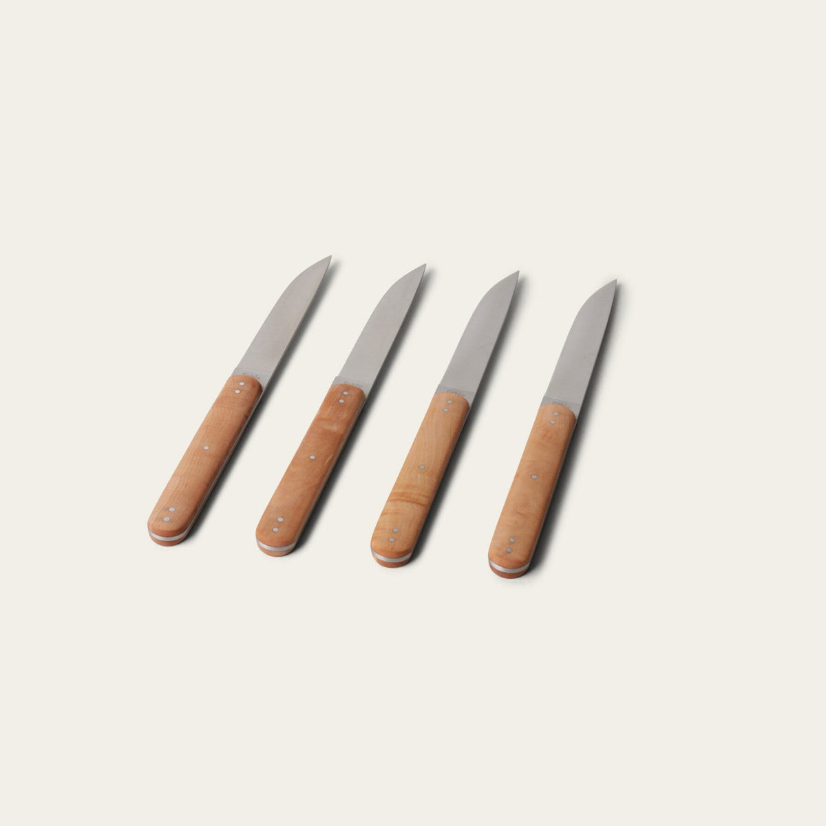 Fable Steak Knives set of 4 with natural maple burl handles